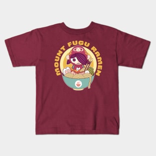 Mount Fugu Kawaii Ramen Kids T-Shirt